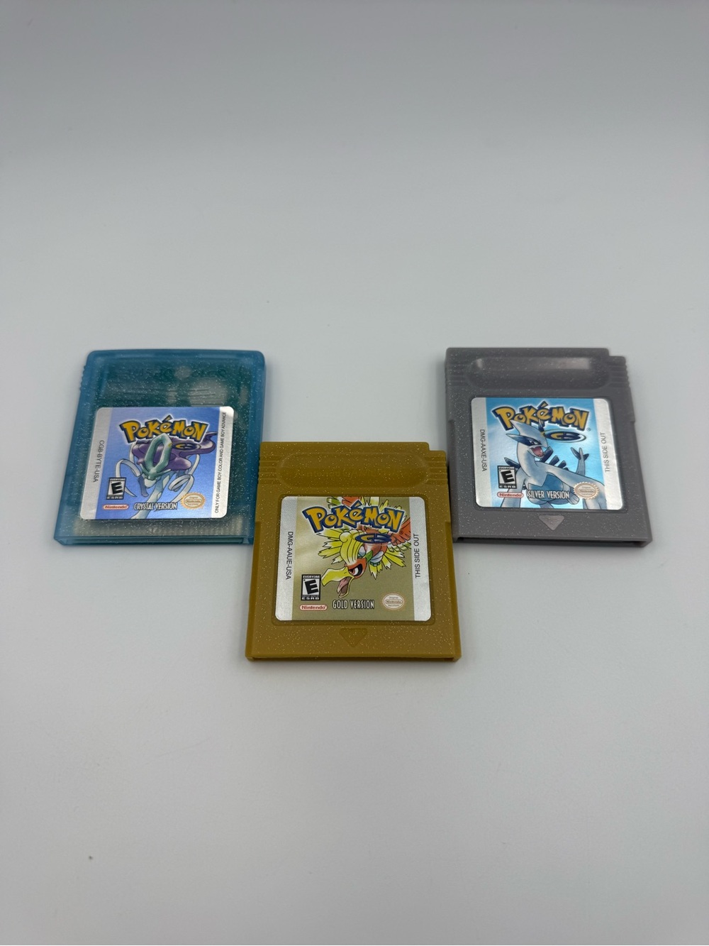 Pokémon Gold + Pokémon Silver + Pokémon Crystal For GBC